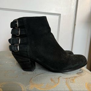 Sam Edelman suede black ankle bootie size 7